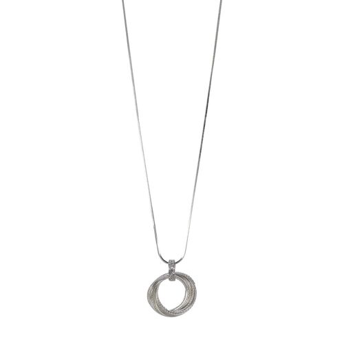 Aura Clear Crystal Pendant Necklace DN1458S