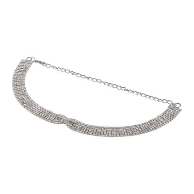 Donna Clear Crystal Choker Necklace DN1462A