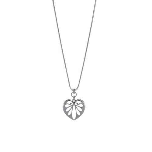 Sweetheart Heart Contemporary Mid-Length Necklace DN1508