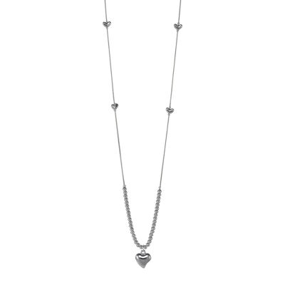 Collar Aura Corazón - Plata Rodiada