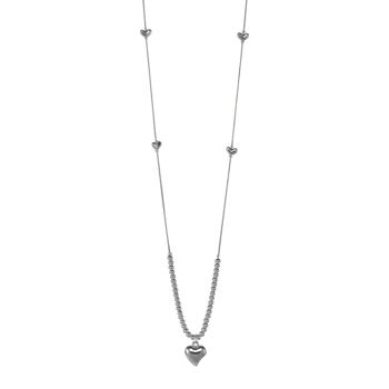 Collier Coeur Aura - Argent Rhodié