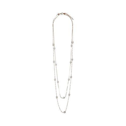 Aura Crystal Multi-Row Long Necklace DN1622A