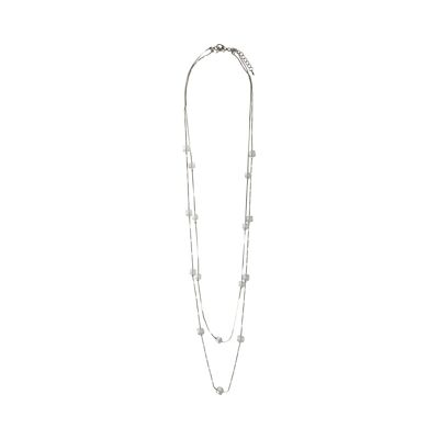 Collier multi-rangs en cristal clair Aura DN1622