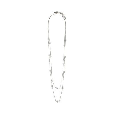 Aura Clear Crystal Multi-Row Necklace DN1622