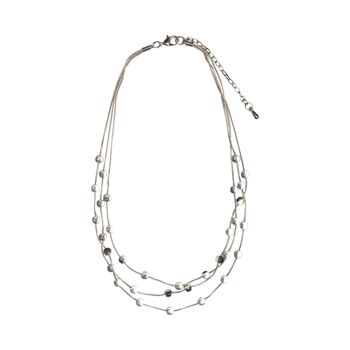 Collier Multi-Rangs Eternal - Argent Rhodié