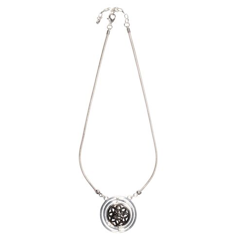 Eternal Dreamcatcher Necklace - Rhodium Silver & Rose Gold