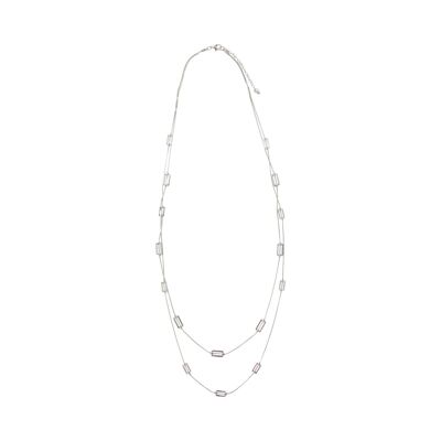 Aura Mehrreihige Halskette - Silber & Roségold