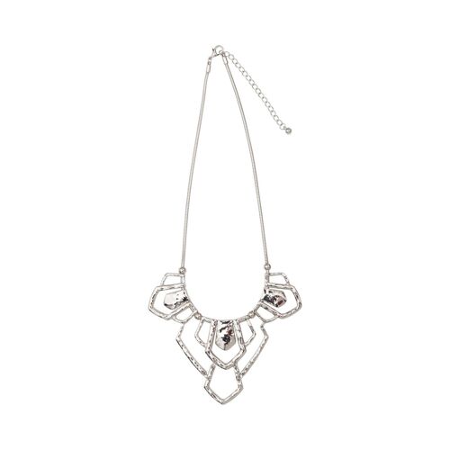 Cleo Tribal Necklace - Rhodium Silver