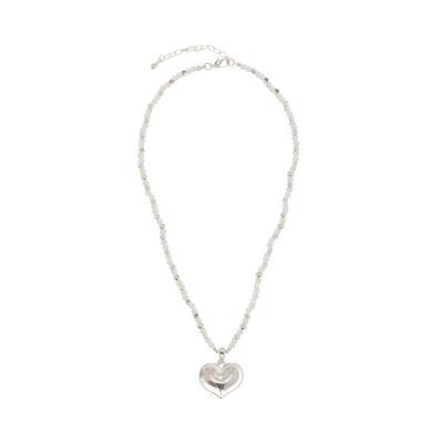 Gaia Silver & White Semi-Precious Stone DN1858S