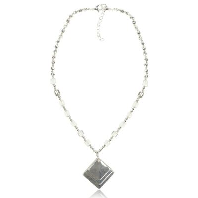 Asteria Crystal Contemporary Geometric Short Necklace DN1891