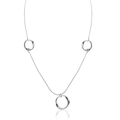 Geometrische Halskette Zaha - Roségold