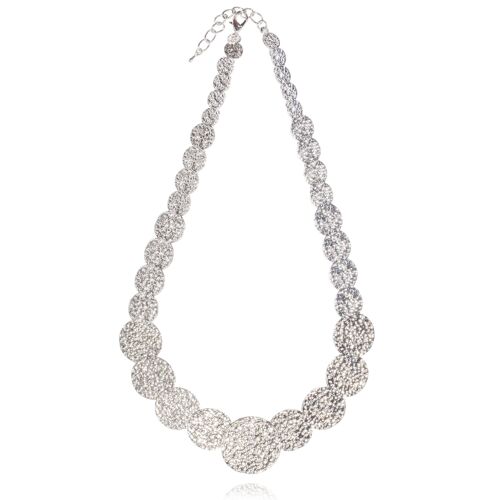 Olori Rhodium Silver Geometric Necklace