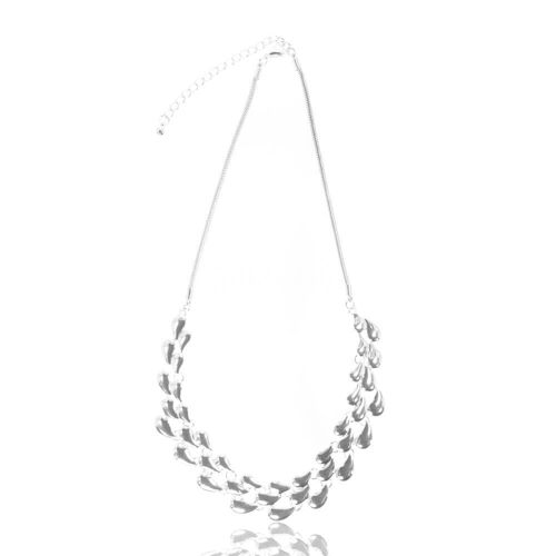 Sweetheart Short Necklace - Rhodium Silver