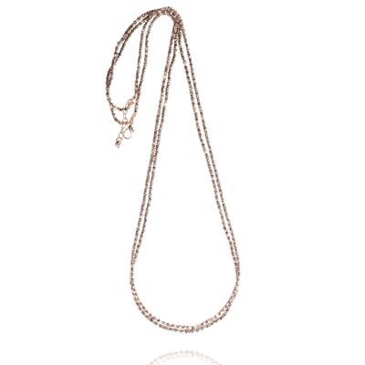 Donna Hermatite Crystal Long Necklace DN1946A