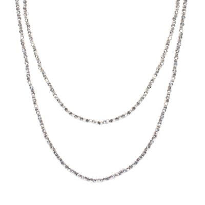 Donna Hermatite Kristall lange Halskette DN1946S