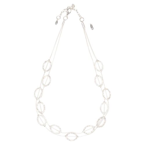 Kylie Clear Crystal Multi-Row Short Necklace DN1952S