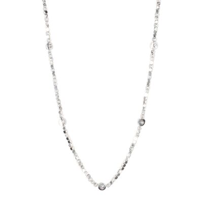 Kylie Crystal Long Necklace - Rose Gold & Clear