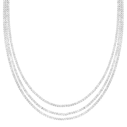 Donna Crystal Multi-Row Long Necklace DN1966S