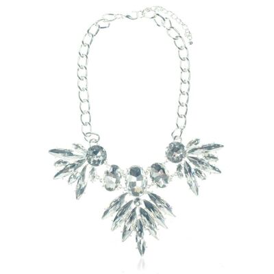 Collana Elizabeth in argento e cristallo