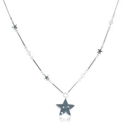 Asteria Crystal Star Zeitgenössische lange Halskette DN1985