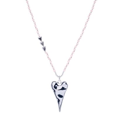 Asteria Crystal Heart Long Necklace DN1988B