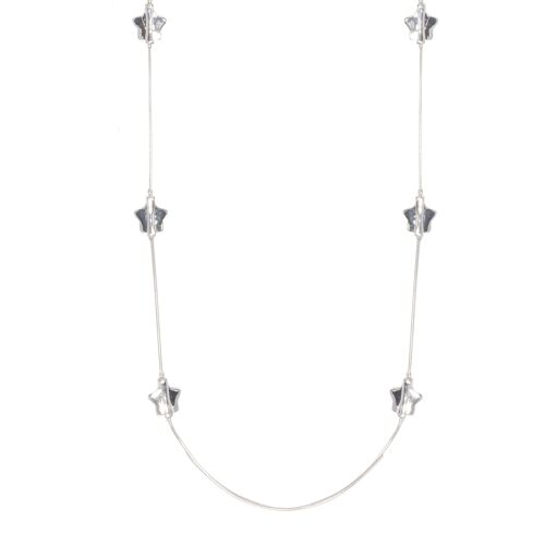 Eternal Rhodium Silver Star Necklace