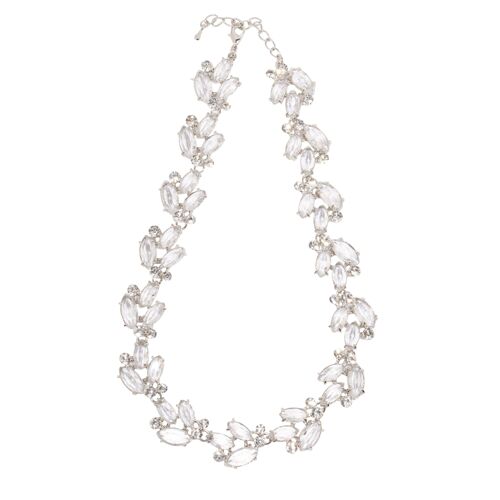 Elizabeth Crystal Abstract Statement Short Necklace DN2044