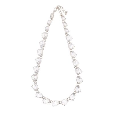 Elizabeth Crystal Abstract Statement Short Necklace DN2046