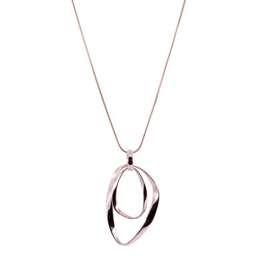 Zaha Long Pendant Necklace - Rose Gold DN2054A