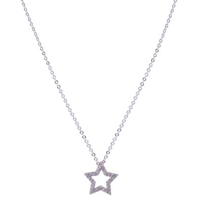 Keira Gold Plated & Cubic Zirconia Star Short Necklace