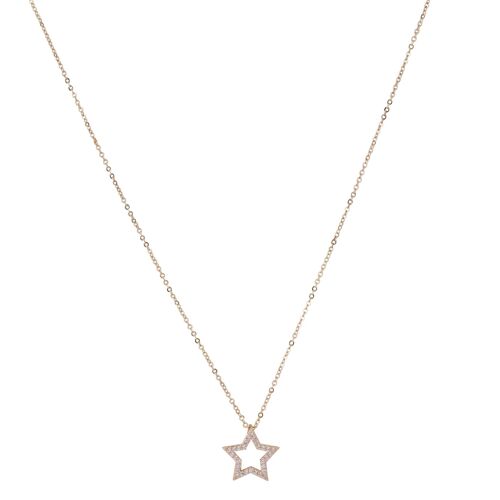 Keira Gold Plated Cubic Zirconia Contemporary Star Short