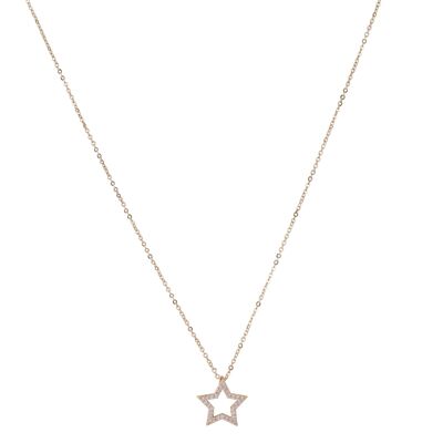 Keira Gold Plated Cubic Zirconia Contemporary Star Short