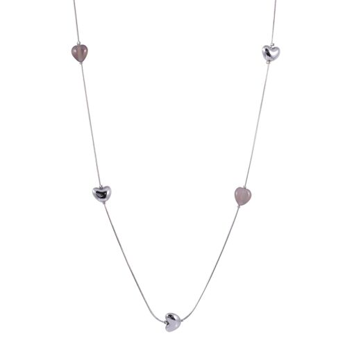 Gaia Silver & Semi-Precious Stone Heart Necklace DN2127C