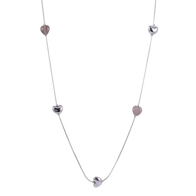 Collar Corazón Gaia de Plata y Piedras Semipreciosas DN2127C