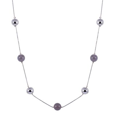 Collier Gaia en argent et pierres semi-précieuses DN2130