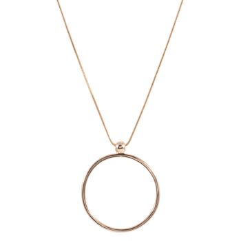 Collier long pendentif Geo - Or