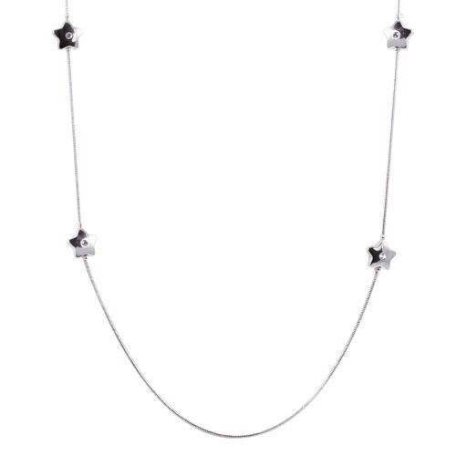 Eternal Clear Crystal Star Necklace DN2159A