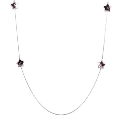 Collar de estrella de cristal claro eterno DN2159S