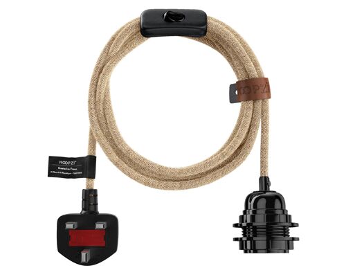 Cordon Electrique Tissu Bala - luminaire 14,9FT - Ficelle