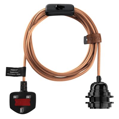 Bala Luxe - Fabric Electric Cord - 14.9FT Light Fixture - Copper