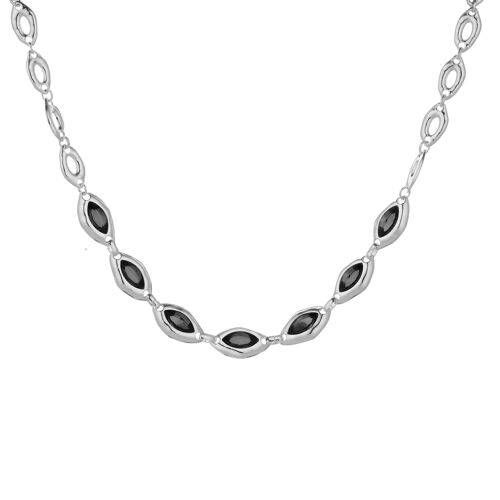 Olori Silver & Hematite Contemporary Crystal