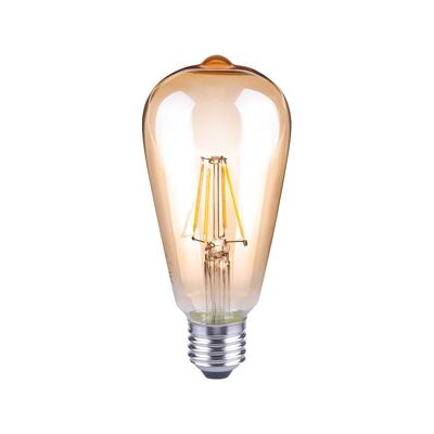 ST64 bernsteinfarbene LED-Lampe 4 Watt - 400 Lumen