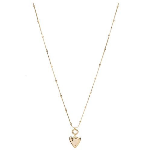 Sweetheart Heart Pendant Bead Chain Long Necklace DN2296K