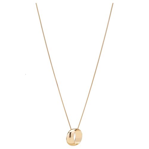 Zaha Pendant Long Necklace - Gold