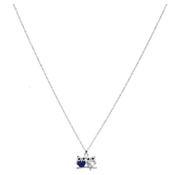 Collier court animal contemporain Kylie Crystal DN2314S