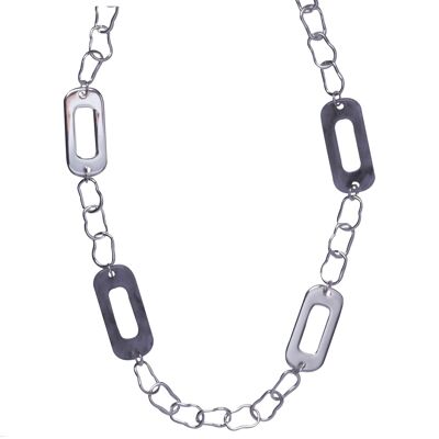 Collar largo contemporáneo geométrico de resina Naomi DN2322
