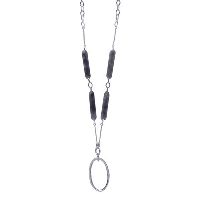 Naomi Resin Geometric Contemporary Long Necklace DN2323