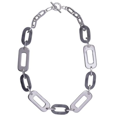 Naomi Silver Grey Resin Geometric Contemporary DN2331S