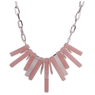 Collier court contemporain abstrait en résine Naomi DN2335