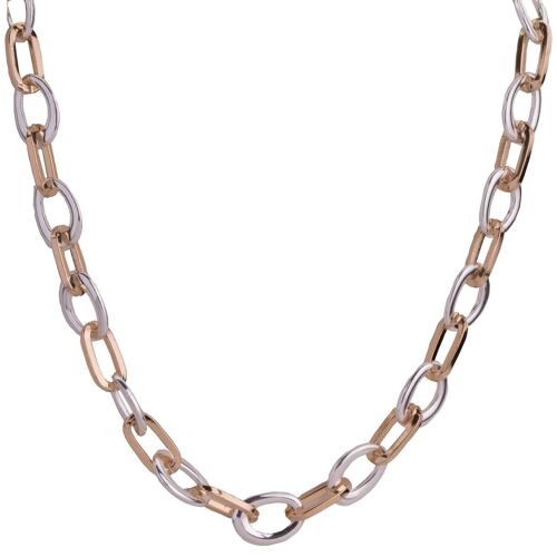 Eternal Gold & Silver Geometric Contemporary Short Necklace